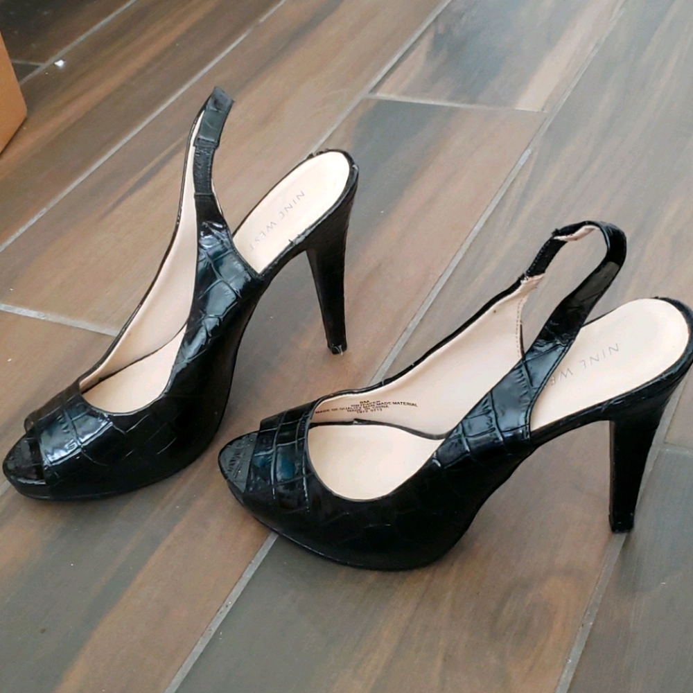 Nine west black heels